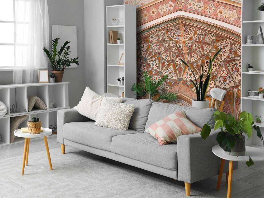 Rijk beschilderde Indiase boog 