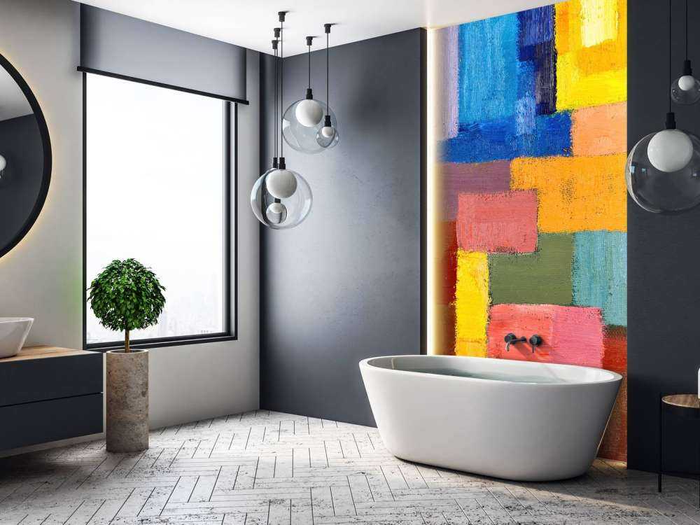 Kleurrijke vlakverdeling