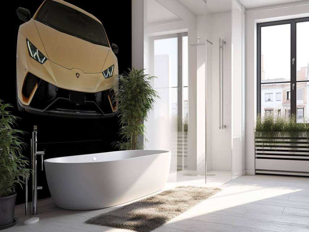 Lamborghini Huracán - Voorkant, zwart