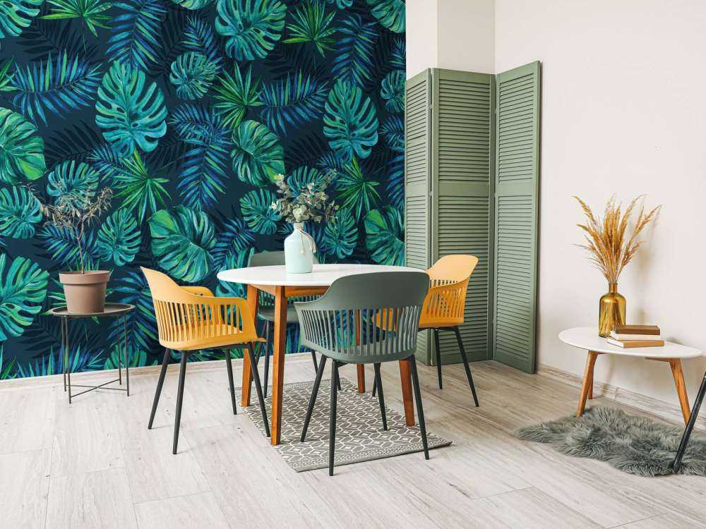 Tropische aquarel plantjes