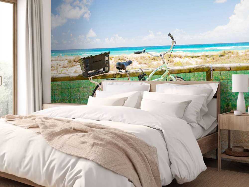 Fiets bij het strand