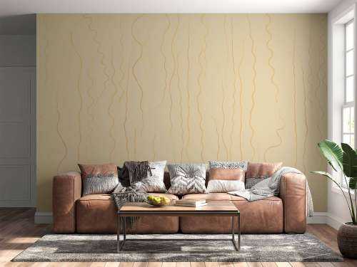 Organische lijnen gras beige II