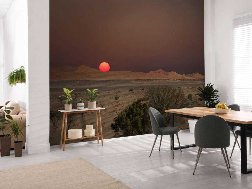 Donkere zonsondergang