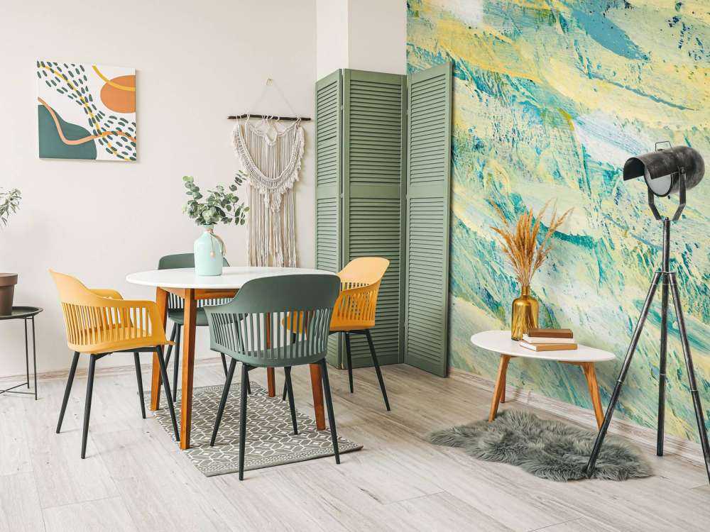 Gekleurde verfstrepen