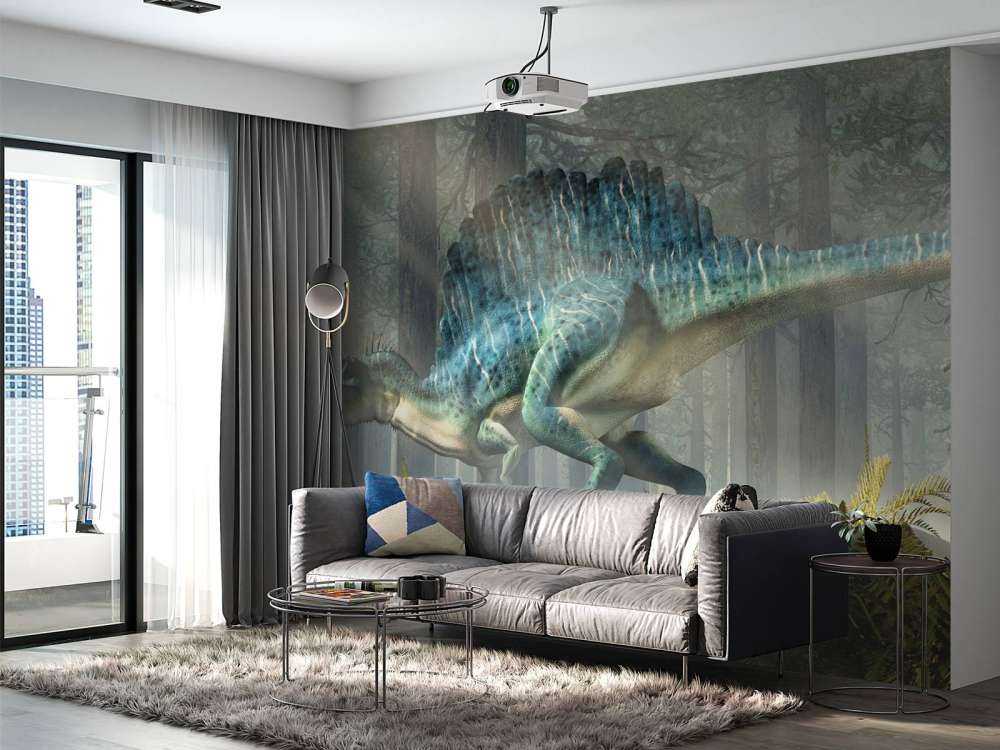 Spinosaurus in een bos