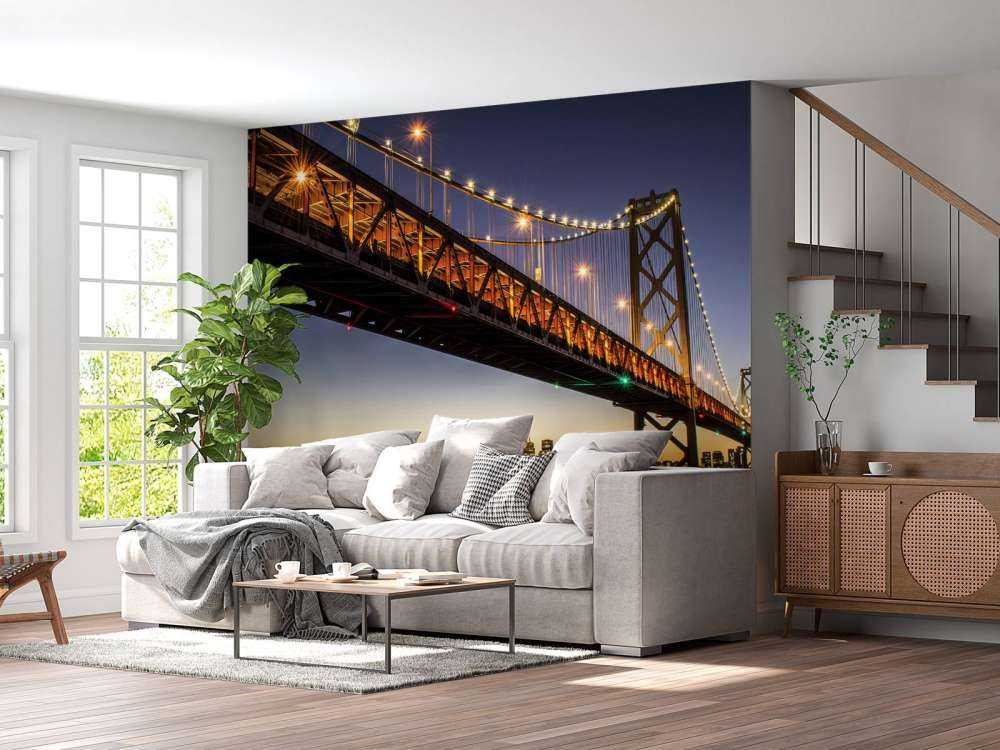 Bay Bridge met licht