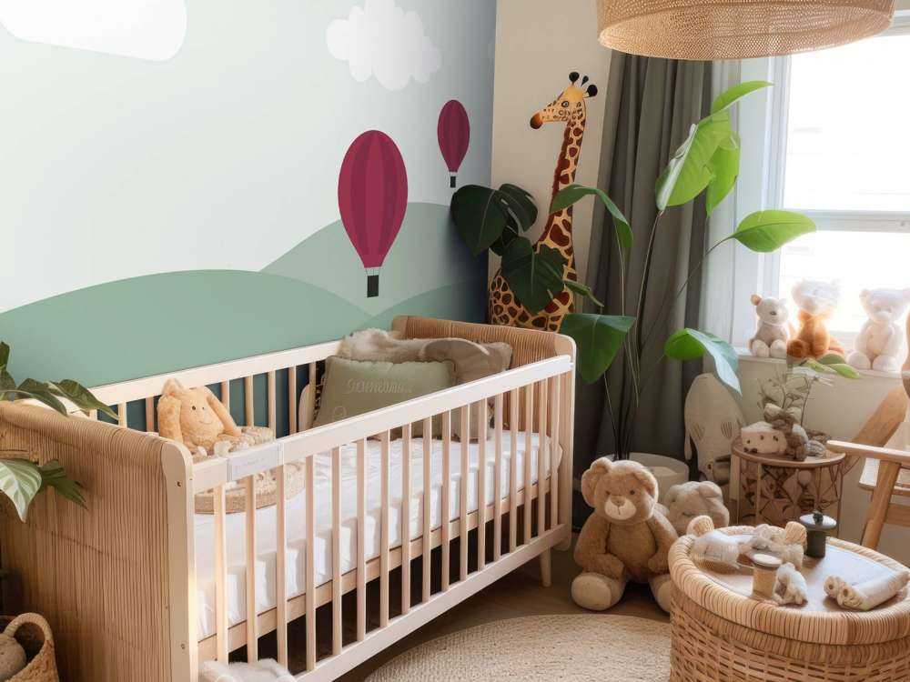 Heuvels met luchtballonnen