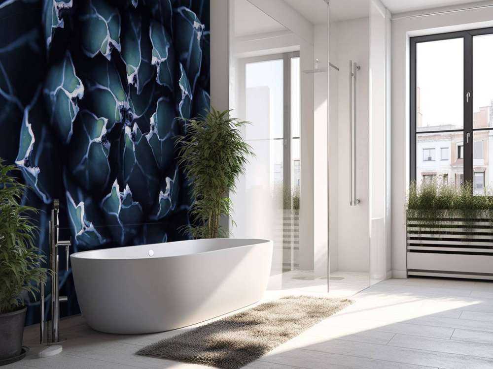 Donkerblauwe vetplant