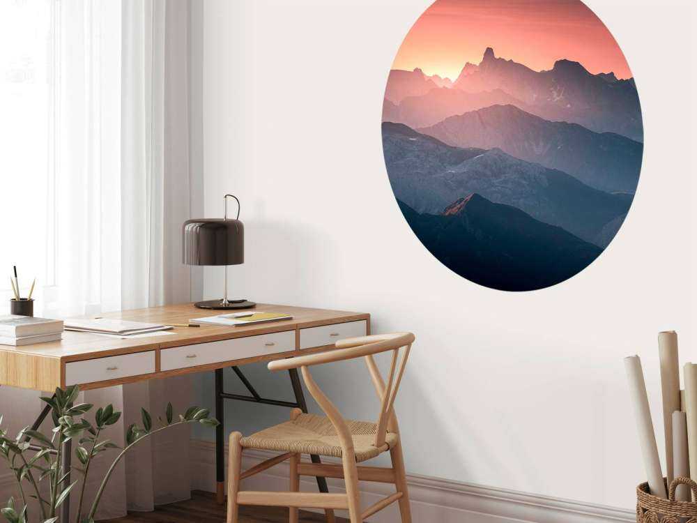 Bergen in zacht avondlicht