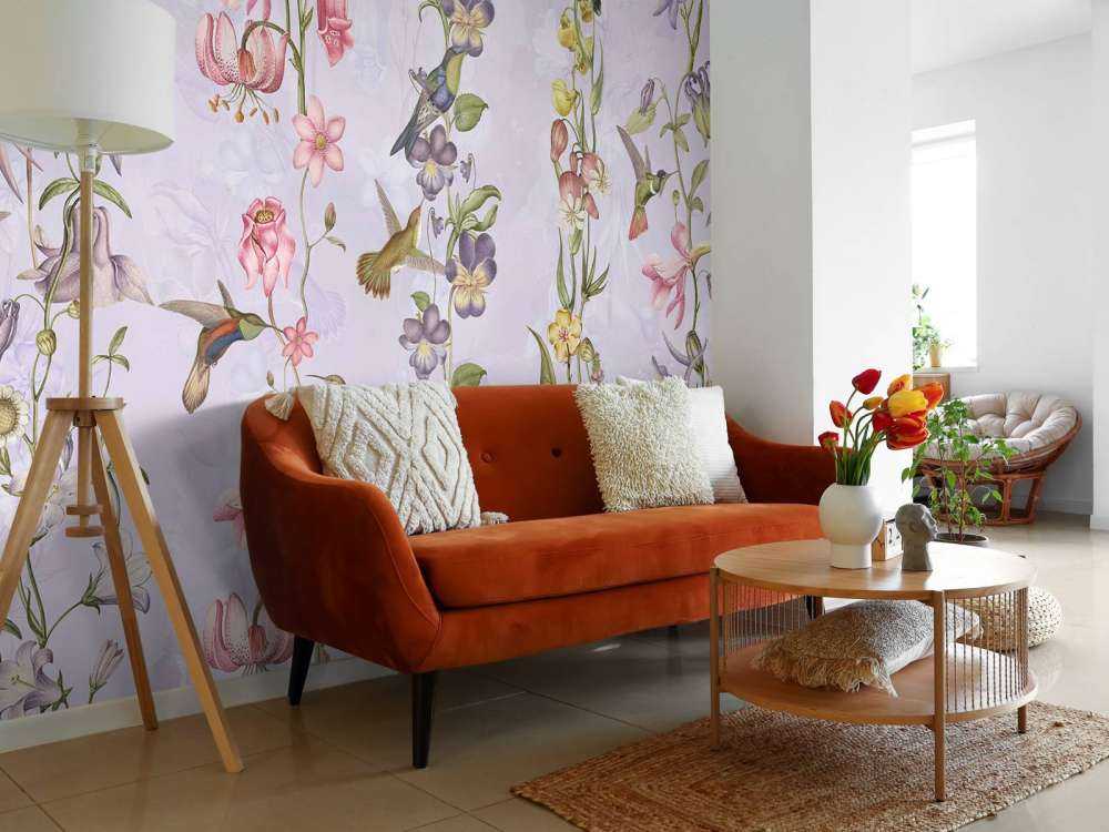 Weadow and Garden Flowers Violet