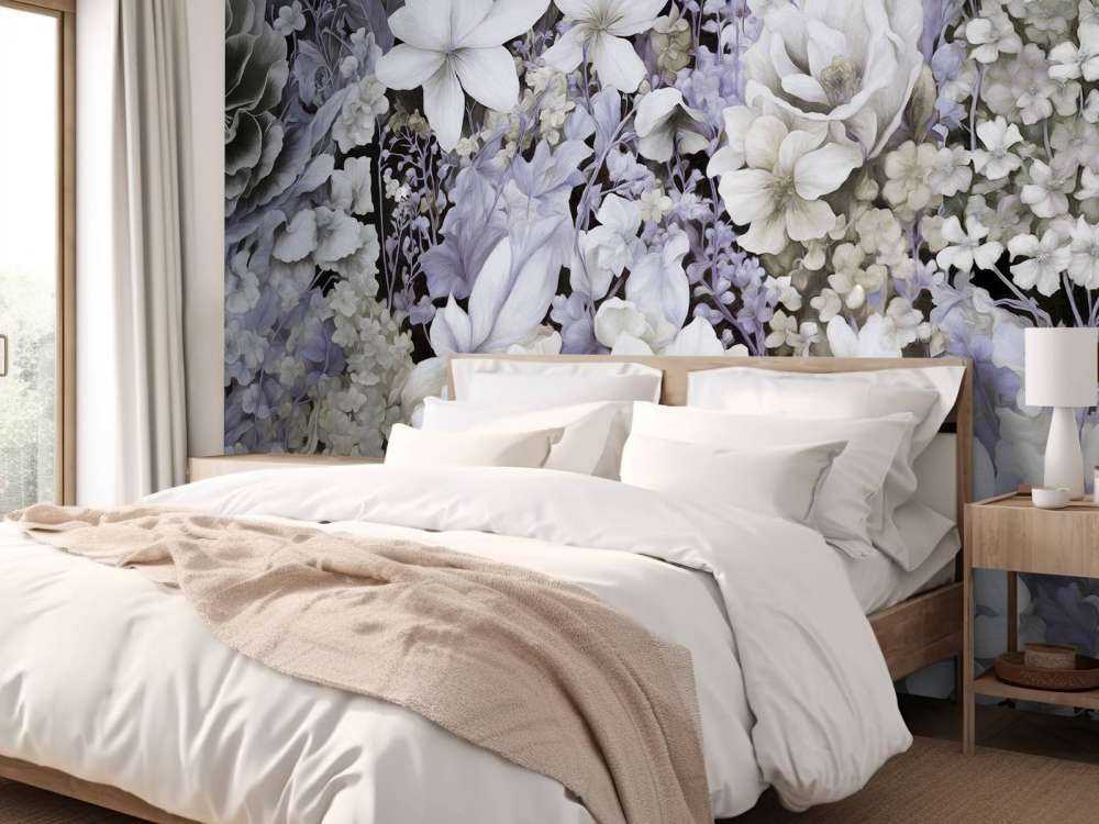 Flower festivalSEAMLESS Dark Gray