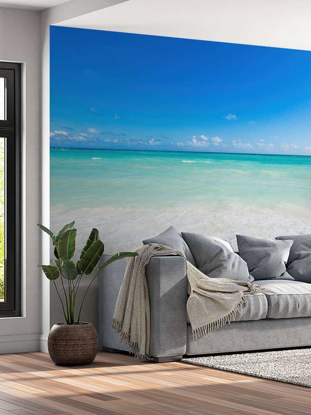 Witte strand en golven