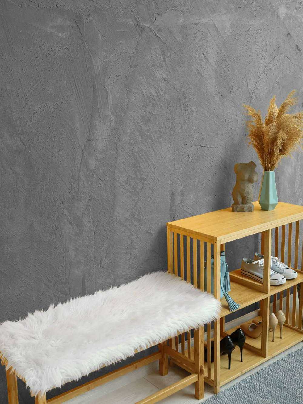 Grijze wand