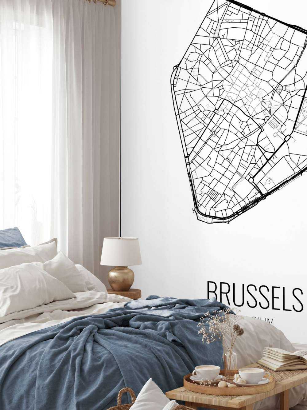 Unieke kaart van Brussel