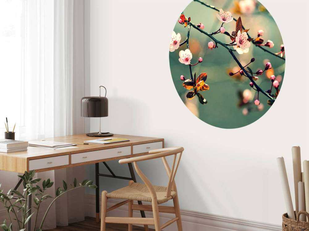 Bloesem in Volle Bloei met Groene Achtergrond