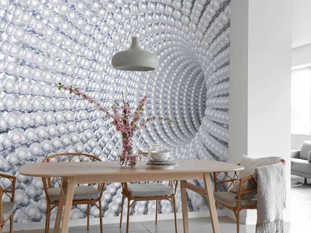 Tunnel met 3D ballen