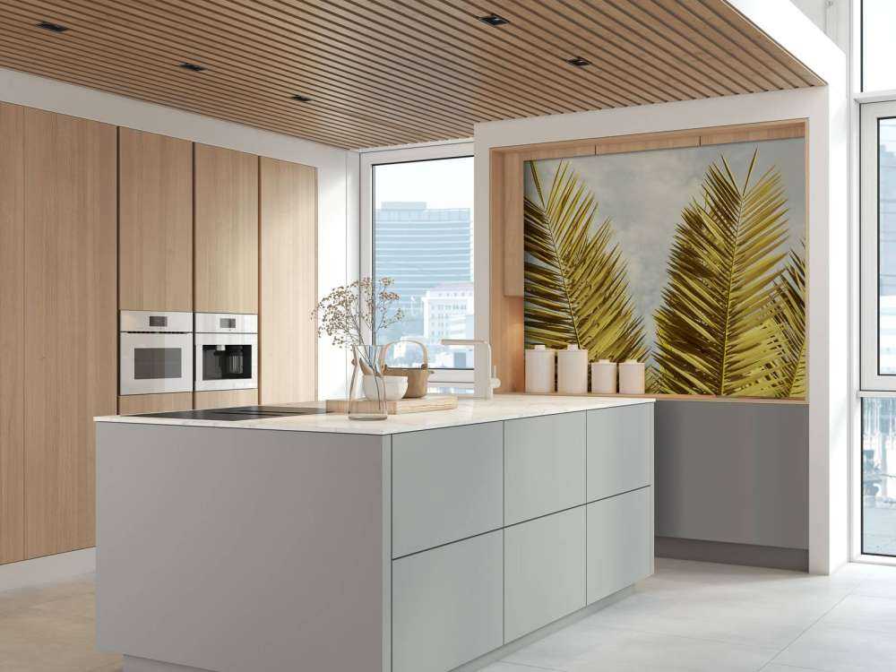 Gele palmboom bladeren