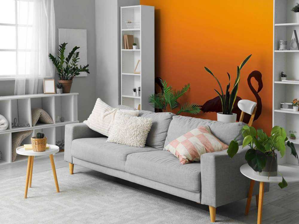 Flamingo's bij zonsondergang