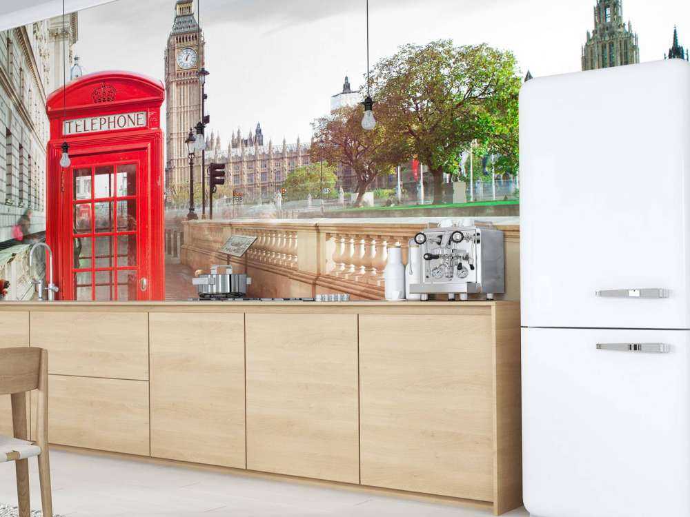 Rode telefoon cabine met de Big Ben op de achtergrond