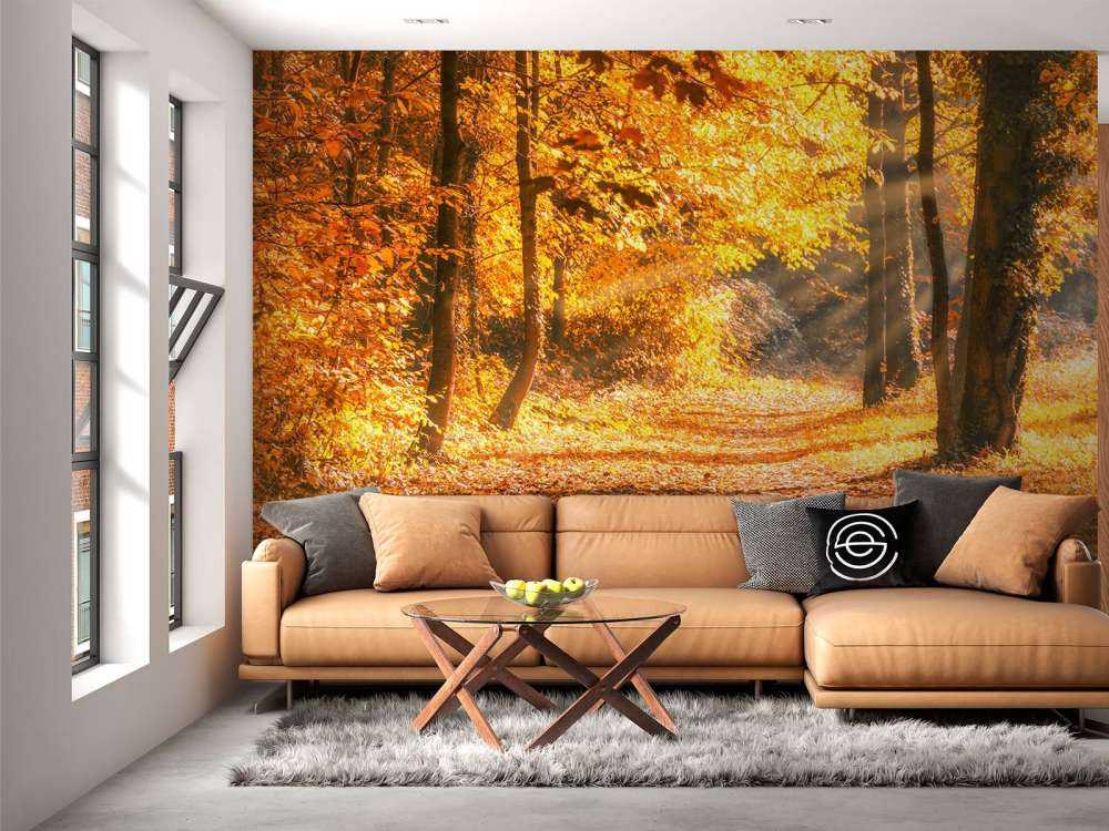 Panorama in de herfst