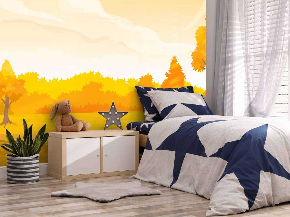 Illustratie van herfstlandschap