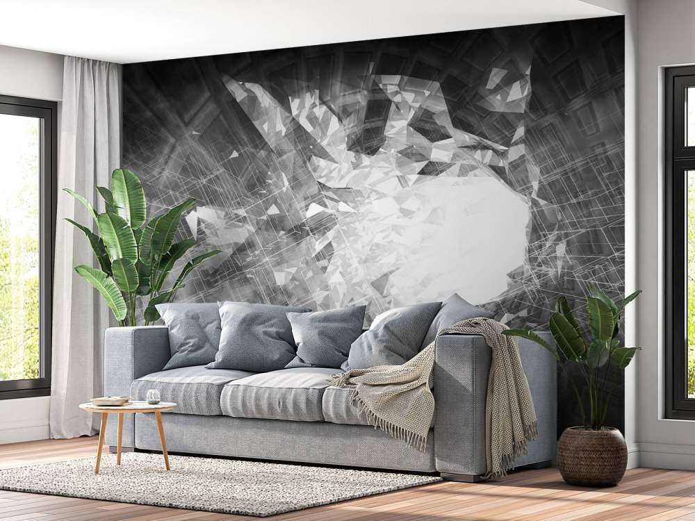 High-tech portaal in zwart-wit