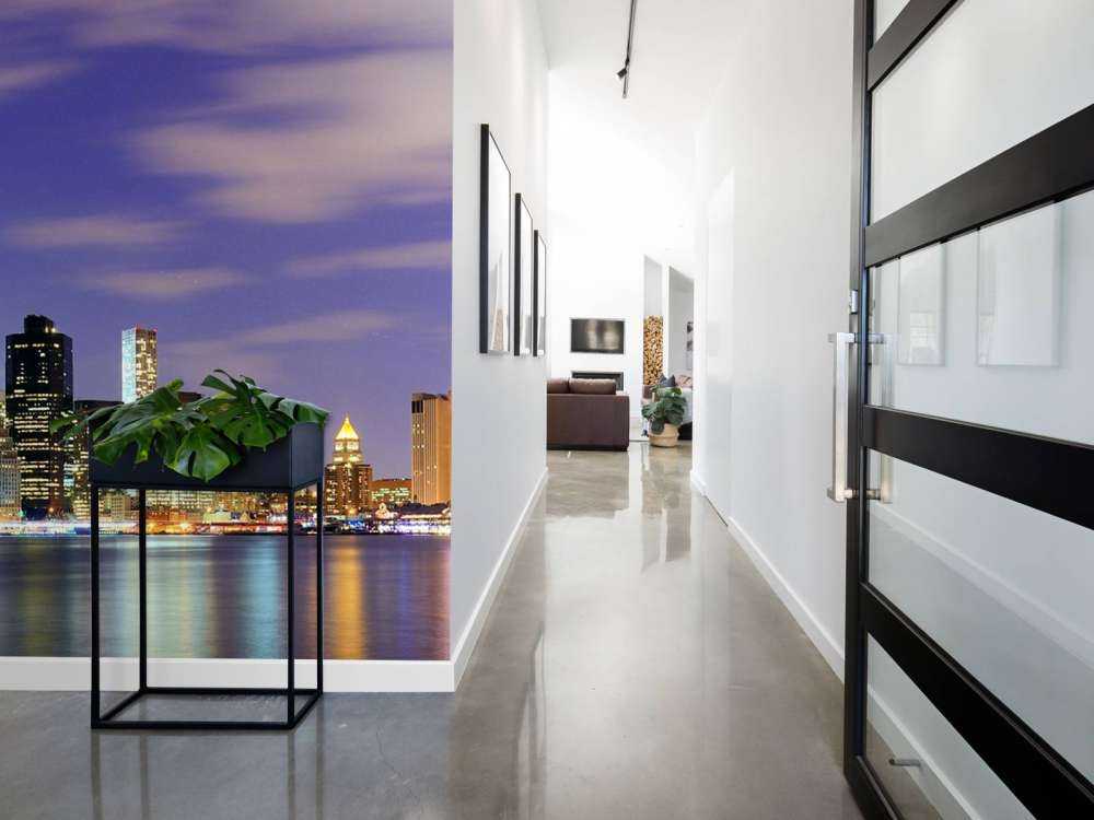 Lower Manhattan in de avond