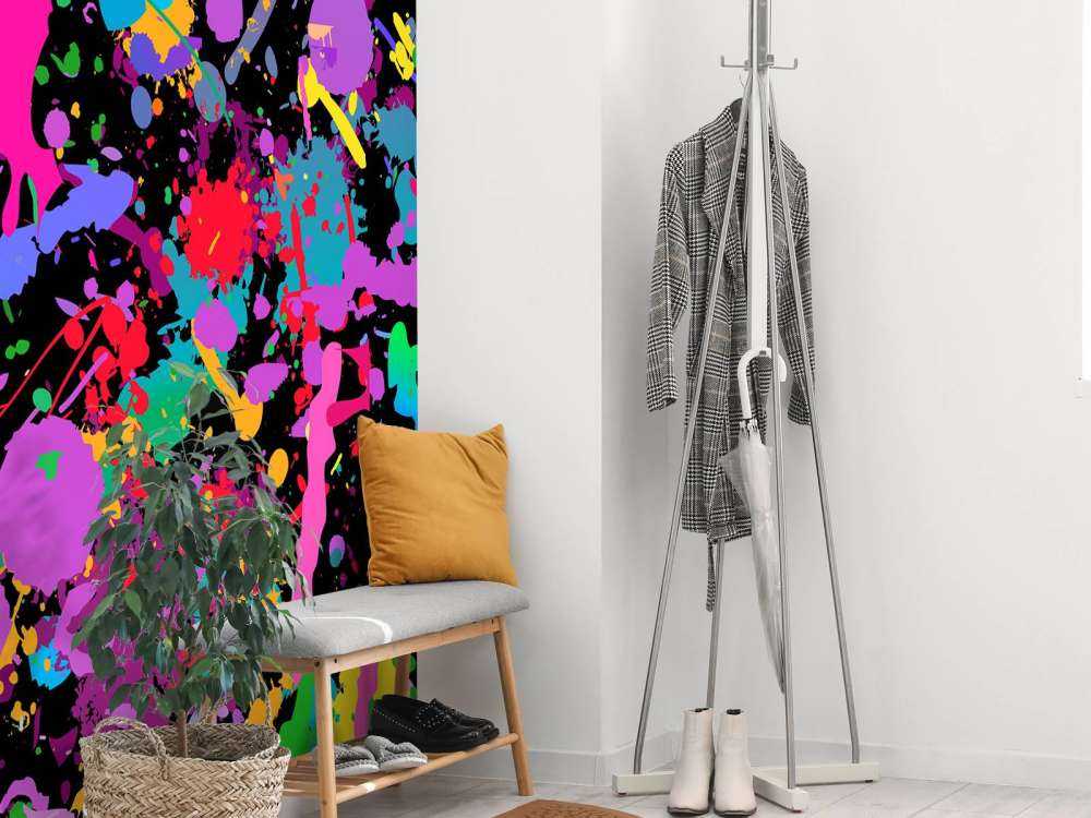 Gekleurde splash graffiti