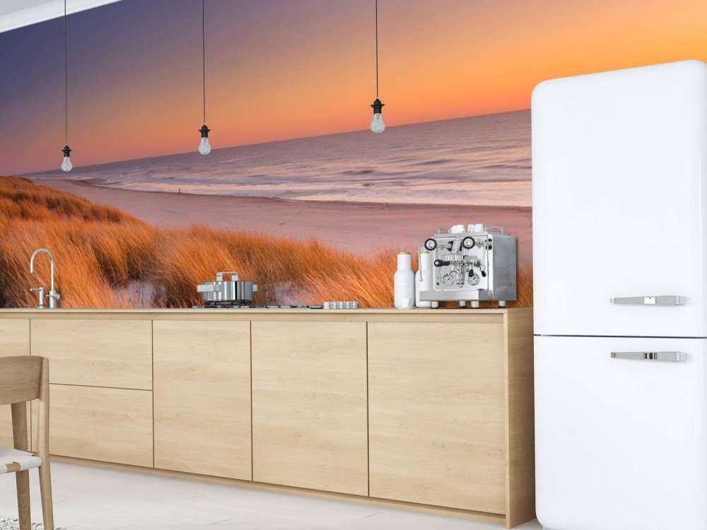 Zonsondergang op de duinen