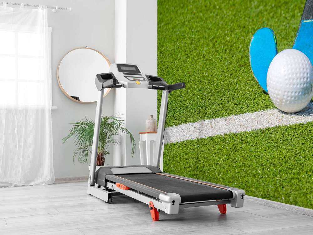 Hockeystick met bal close-up