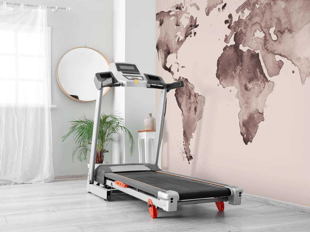 Wereldkaart in sepia