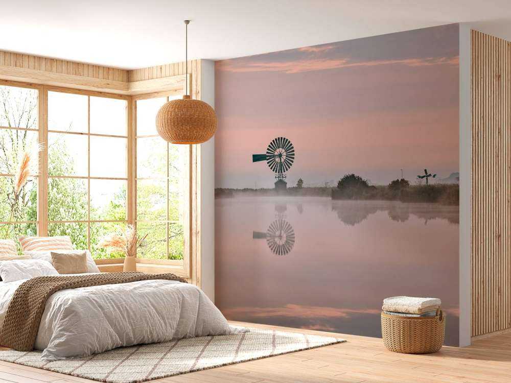 Metalen windmolen