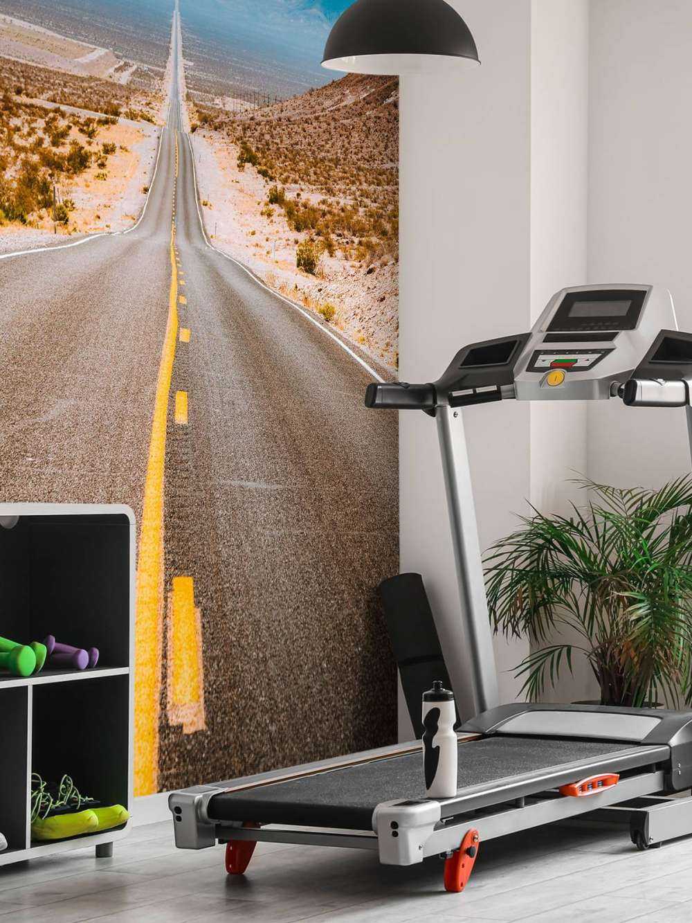 Snelweg door een woestijn