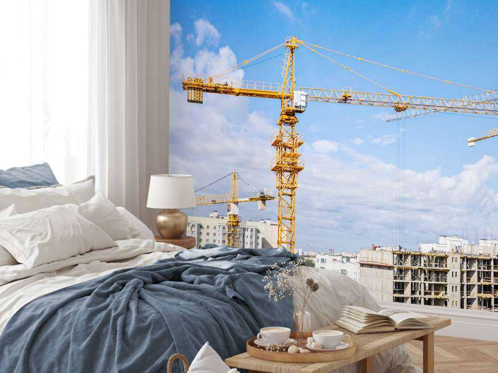 Hijskranen aan het werk