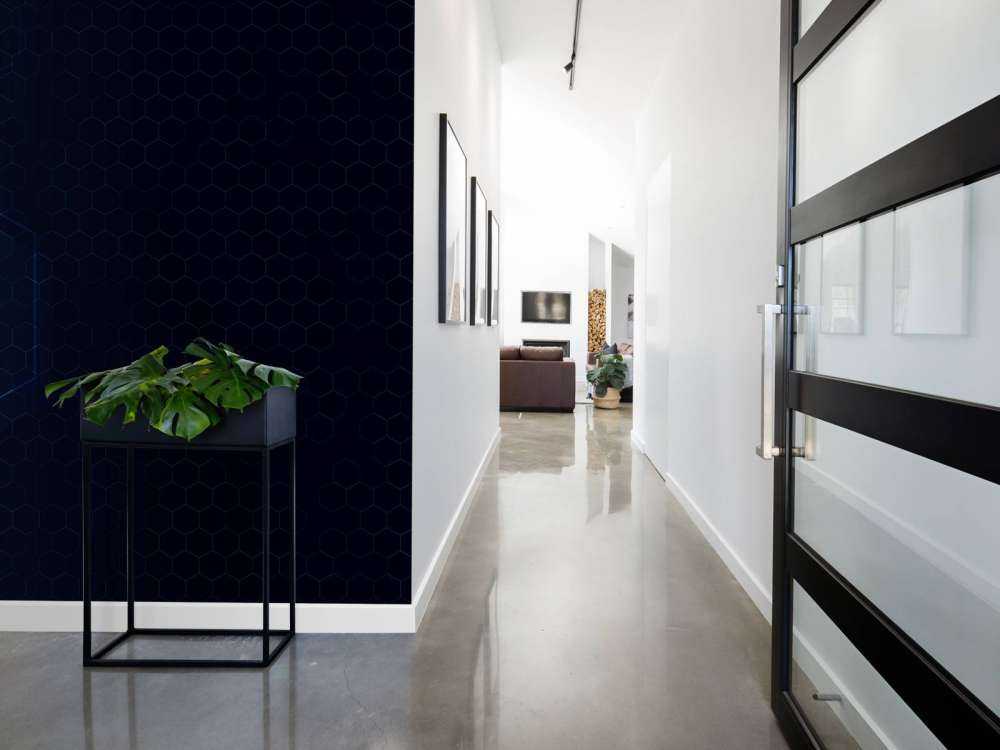 Abstracte gloeiende hexagons