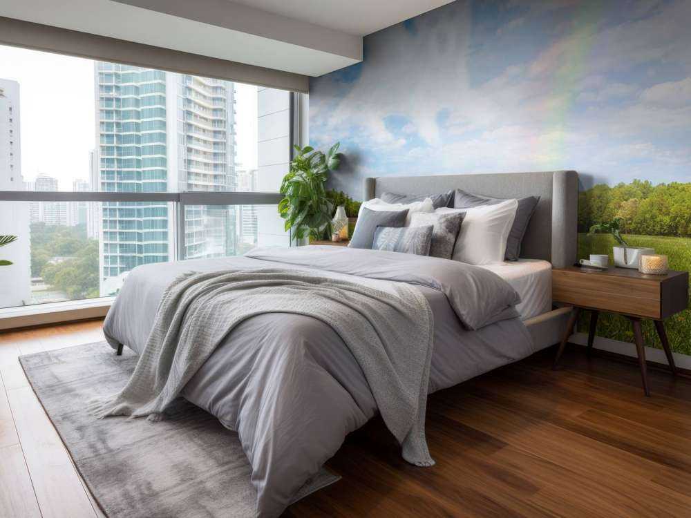 Open veld met Hond Engel wolk