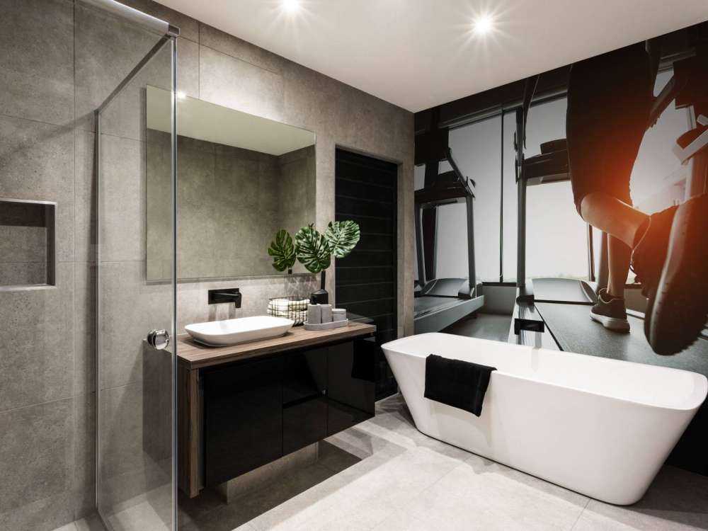 Loopbanden met zonlicht erop