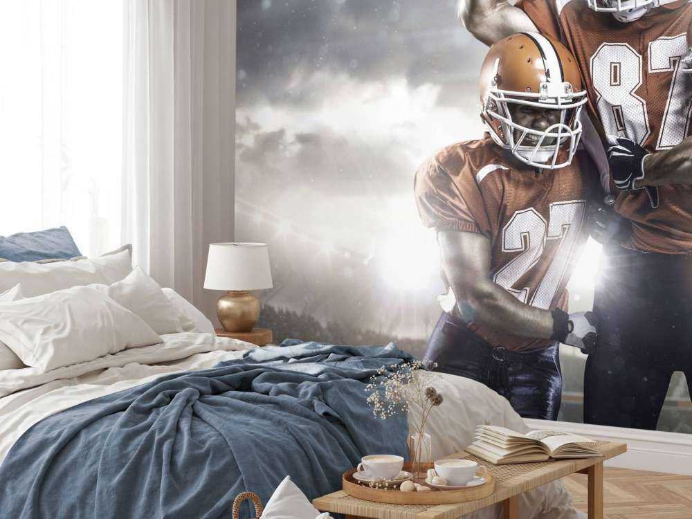 American Football spelers juichen