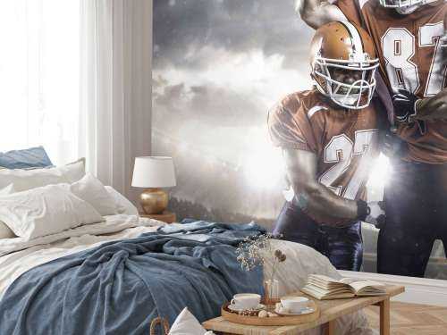 American Football spelers juichen
