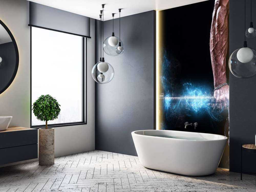 Sterke gespierde man