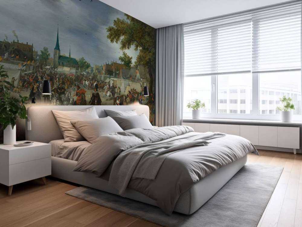 Prins Maurits en Frederik Hendrik op de paardenmarkt van Valkenburg