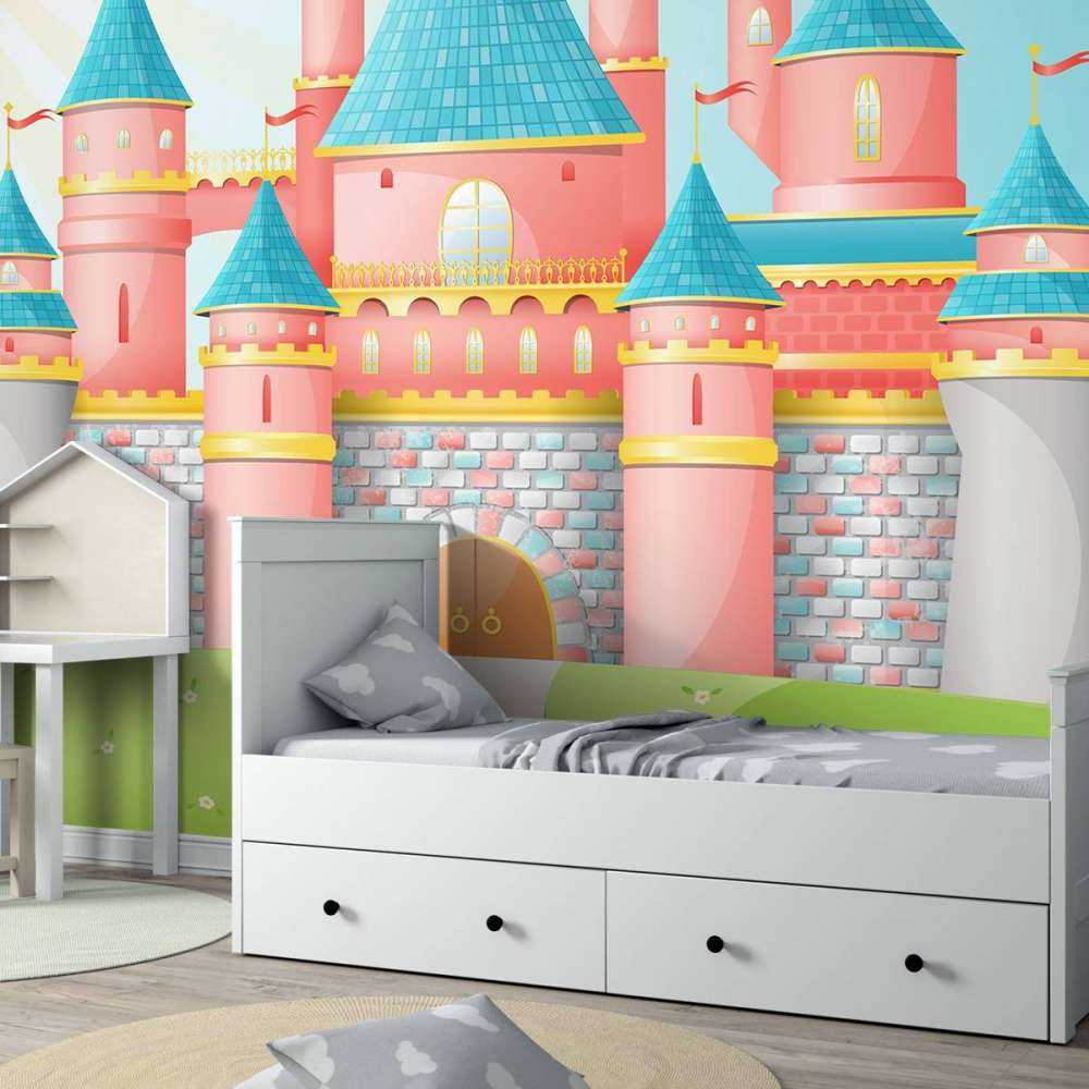 Roze sprookjeskasteel