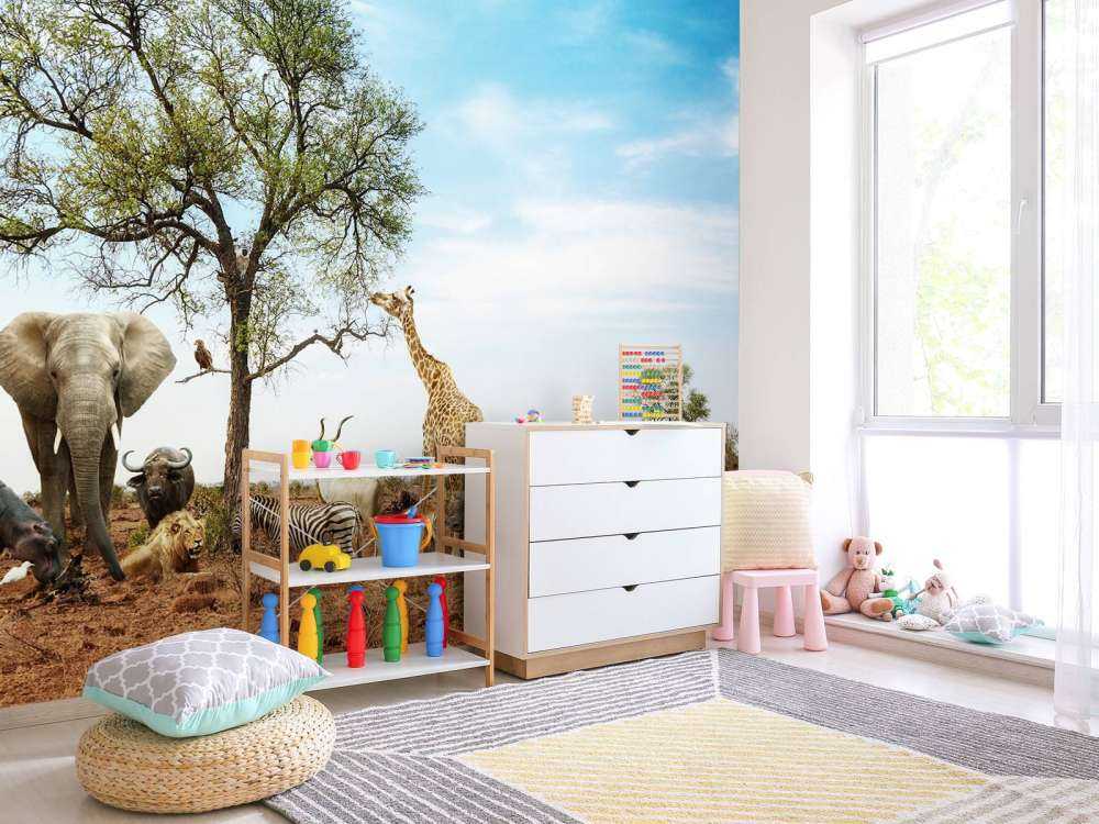 Dieren in een droog landschap