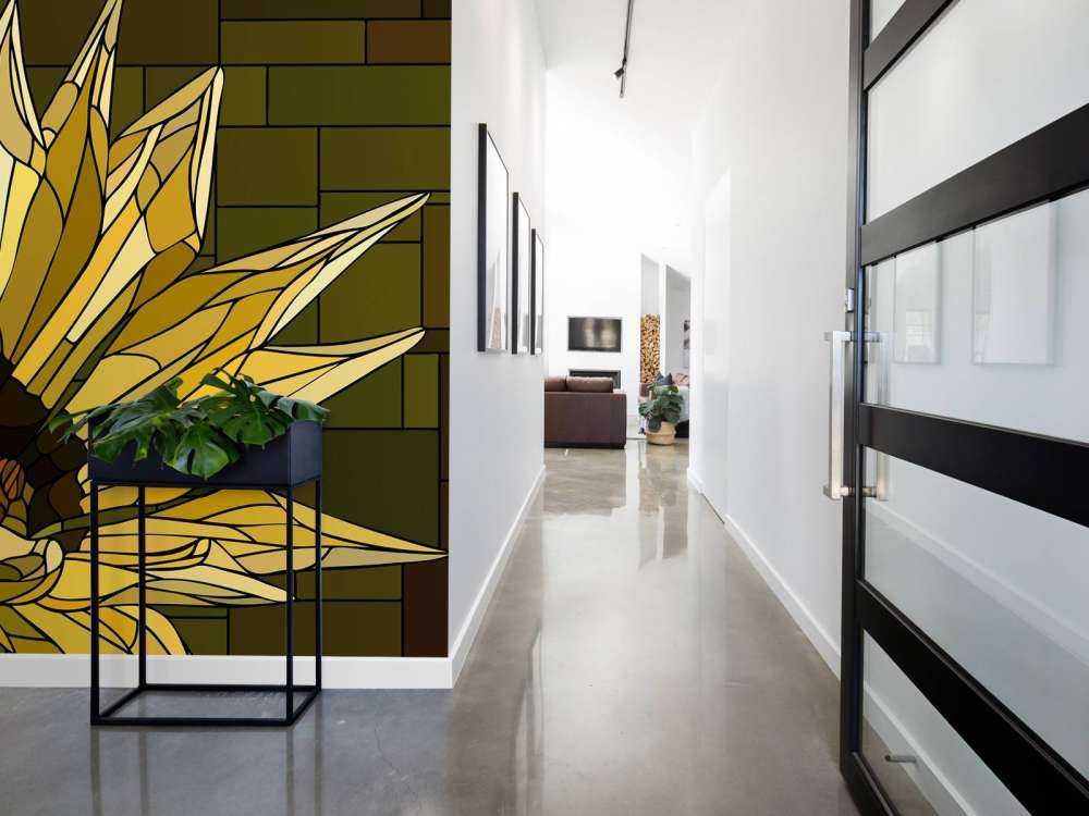 Bloeiende gele gazania