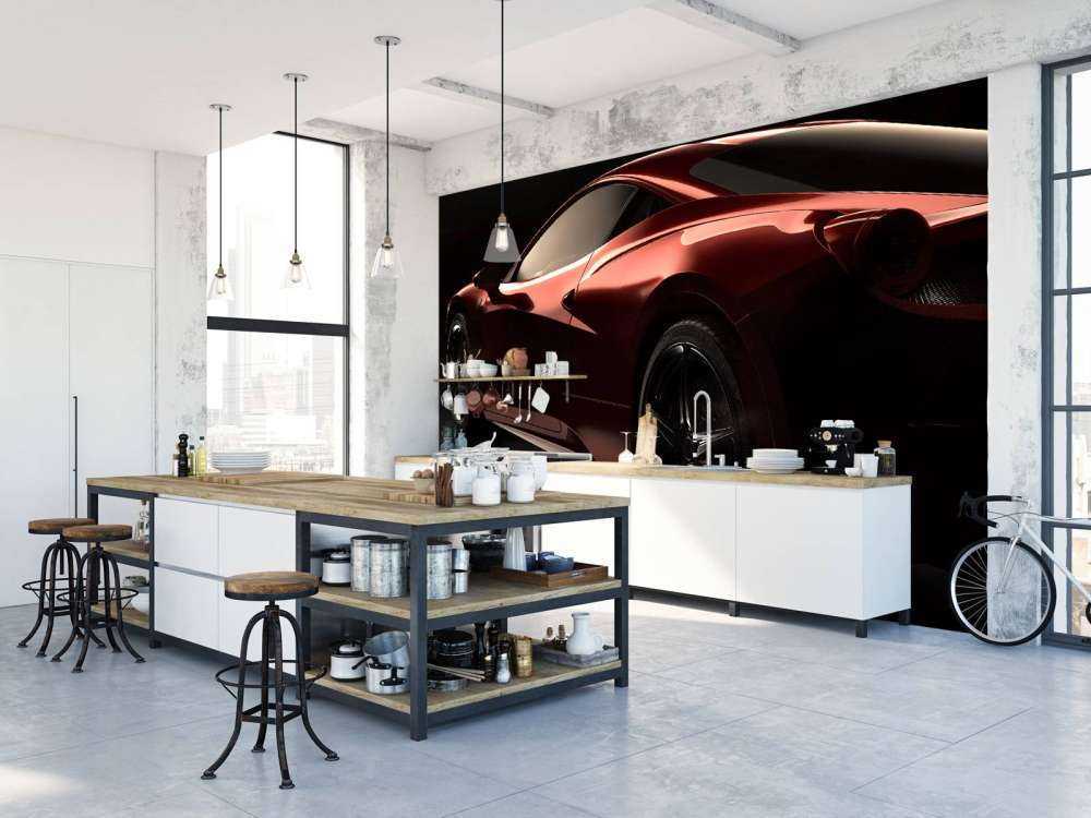Rode sportauto