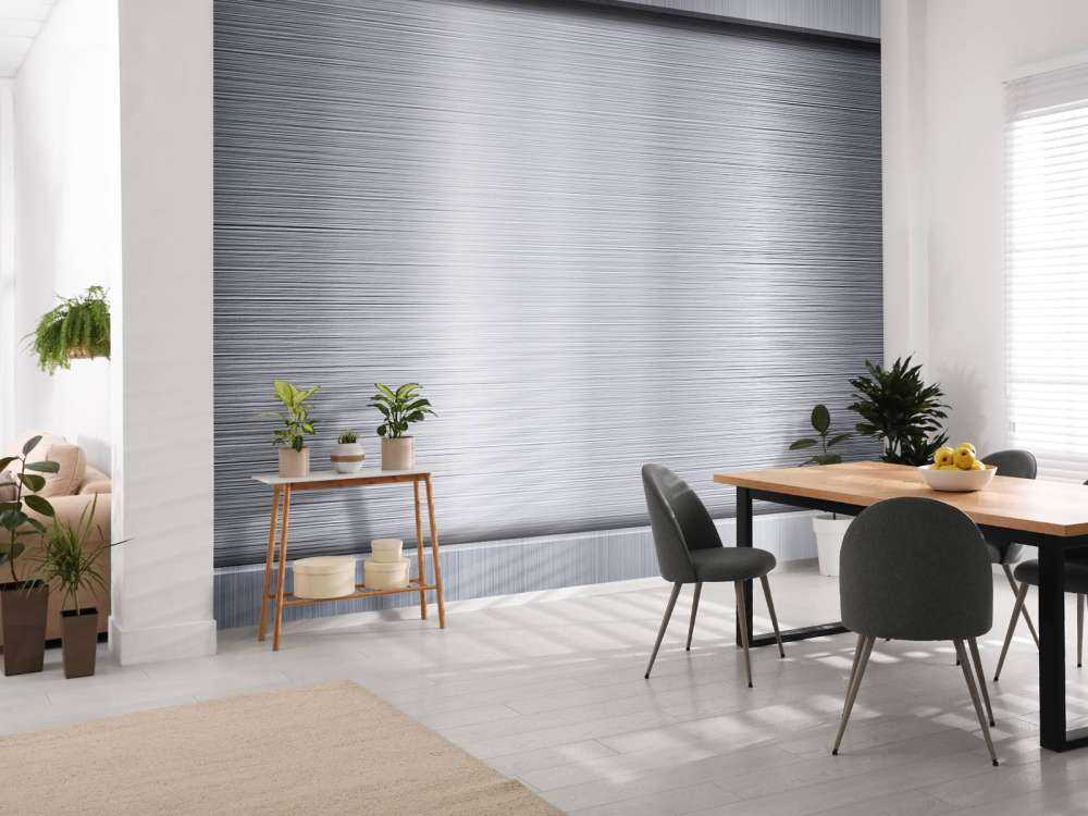 Geborstelde aluminium metalen plaat