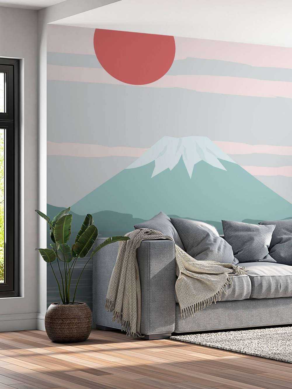 Illustratie van de Fuji berg