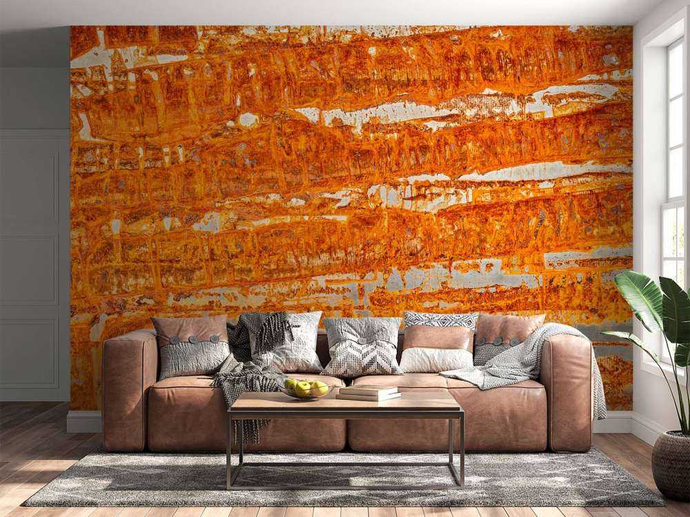 Geroeste metalen plaat