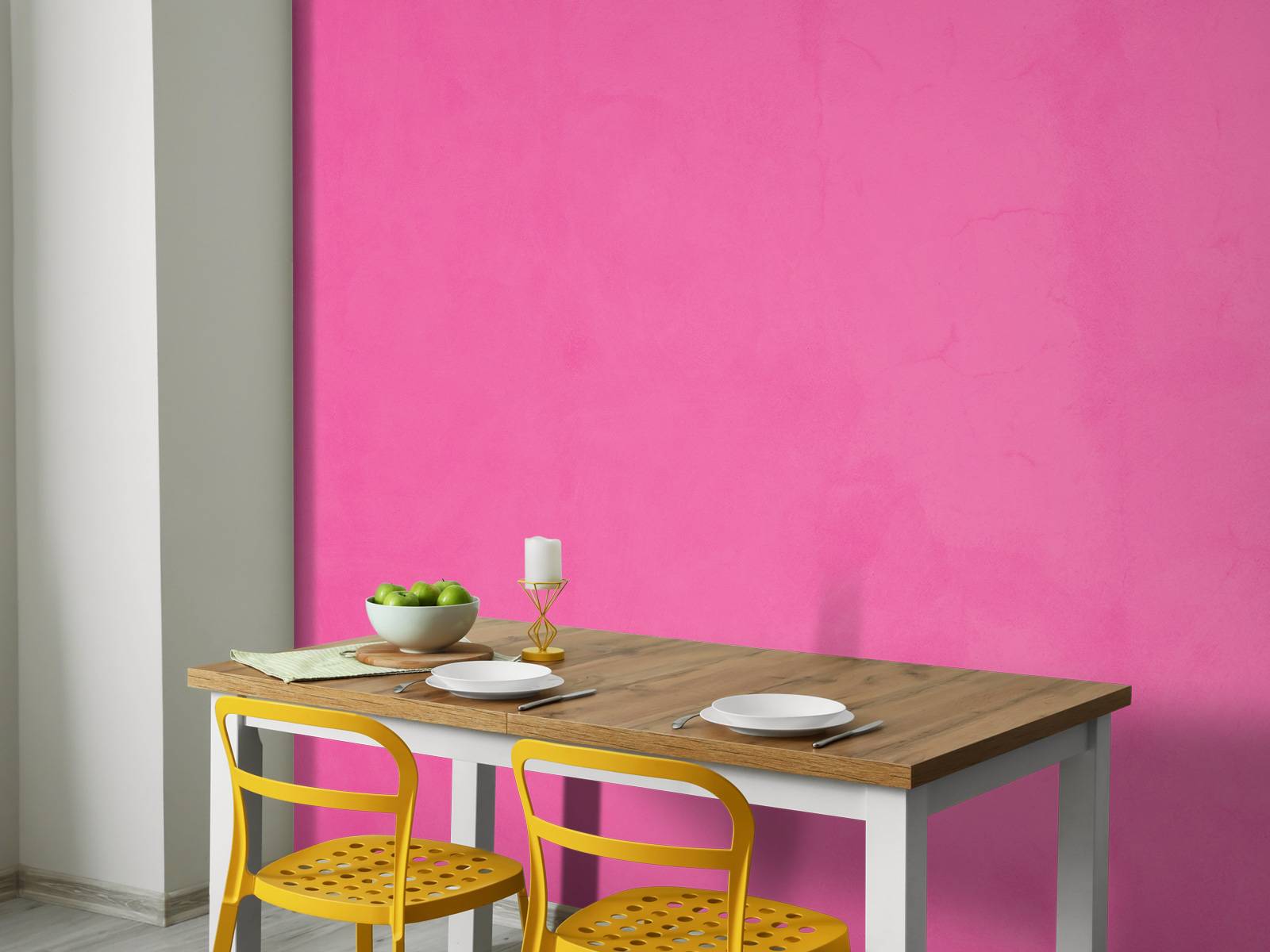Fuchsia roze beton