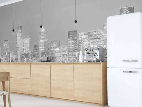 Skyline Seatlle in zwart - wit